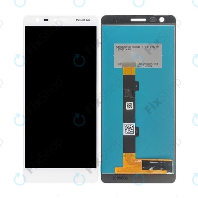 Nokia 3.1 - Ecran LCD + Sticlă Tactilă (White) TFT