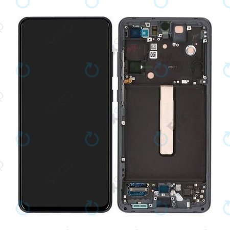Samsung Galaxy S21 FE G990B - Ecran LCD + Sticlă Tactilă + Ramă (Graphite) - GH82-26414A, GH82-26420A, GH82-26590A Genuine Service Pack