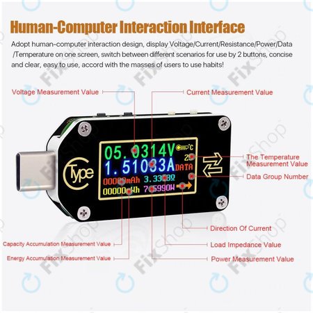 Joy-it JT-TC66C - USB Multimeter (USB-C)
