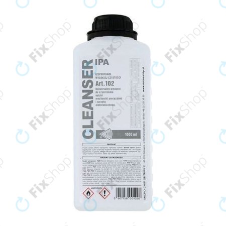Cleanser IPA - Lichid de curățare - Isopropanol 100% (1000ml)