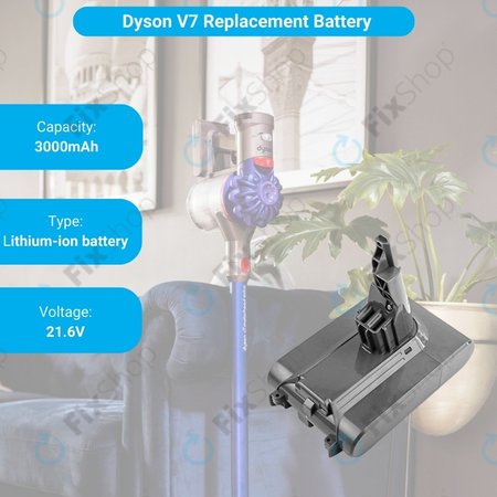 Dyson V7 - Baterie 968670-02, 968670-03 Li-Ion 21.6V 4000mAh
