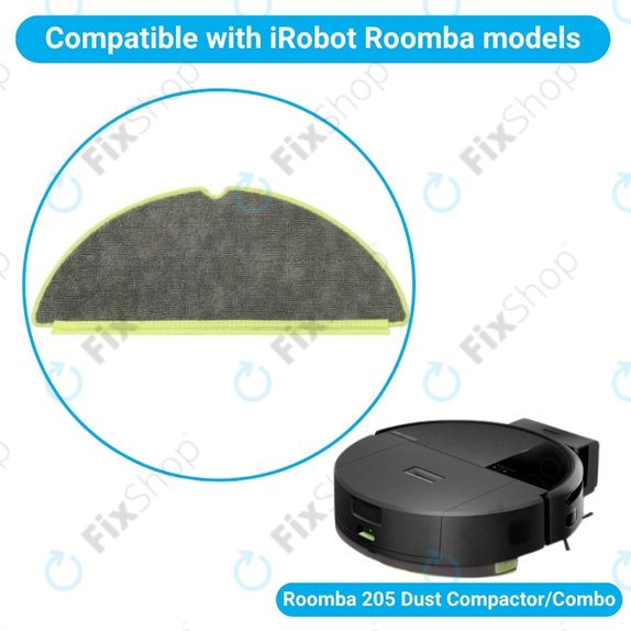 Mop, 2 buc. pentru iRobot Roomba 205 Dust Compactor, Dust Compactor Combo