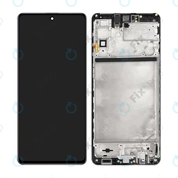 Samsung Galaxy M51 M515F - Ecran LCD + Sticlă Tactilă + Ramă (Celestial Black) OLED