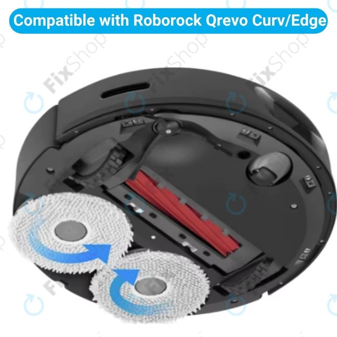 Mop, 4 buc. pentru Xiaomi Roborock Qrevo Curv, Qrevo Edge