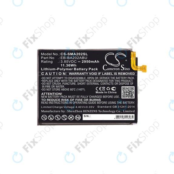 Samsung Galaxy A20e A202F - Baterie EB-BA202ABU 2950mAh HQ