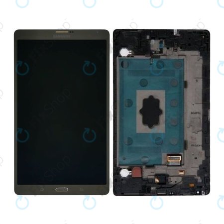 Samsung Galaxy Tab S 8.4 T705 - Ecran LCD + Sticlă Tactilă + Ramă (Titanium Bronze) - GH97-16095B Genuine Service Pack