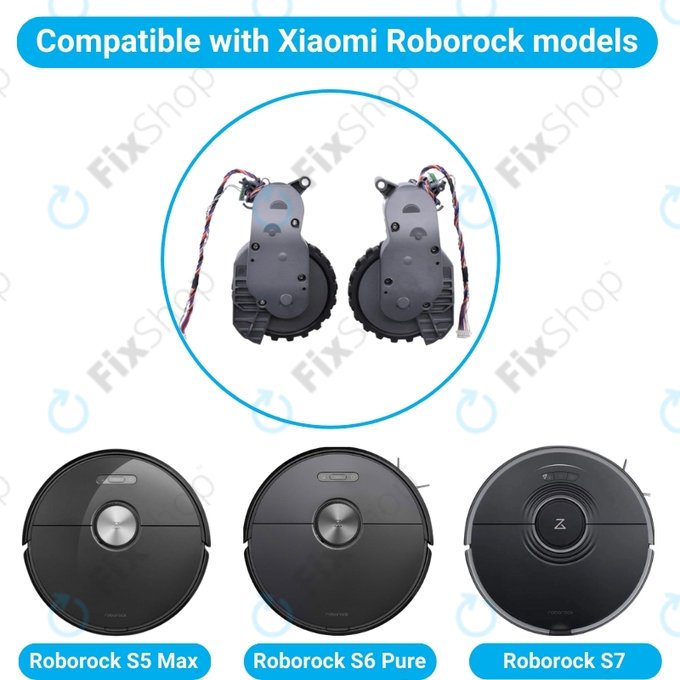 Xiaomi Roborock S5 Max, S6 Pure, S7 - Roata stanga si dreapta cu motor (Gri)