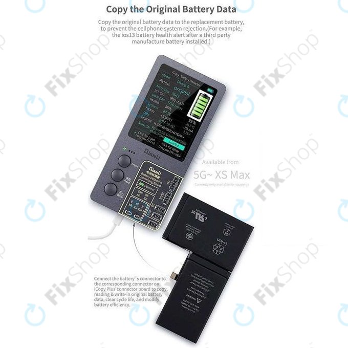 QianLi iCopy Plus 2.2 - True Tone, Light Sensor, Vibration Programmer & Battery Tester (iPhone 7 - 11 Pro Max)
