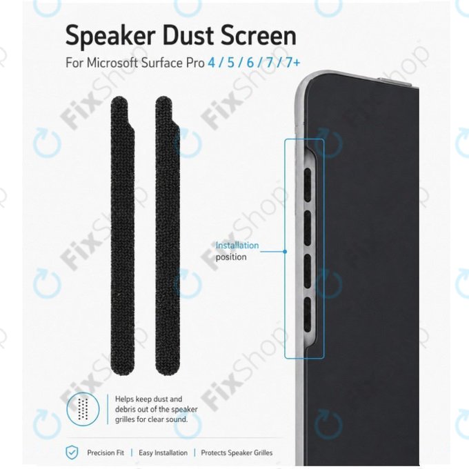 Grilă antipraf pentru difuzor pentru Microsoft Surface Pro 4/5/6/7/7+
