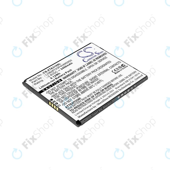 Baterie pentru ZTE Blade A3, A5, Optus X Power 2, 2400mAh, Li-Ion, 3.8V, Li3826T43P4h695950, HQ