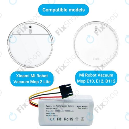 Xioami Mi Robot Vacuum Mop 2 Lite, E10 - Baterie N011-4S1P Li-Ion 14.4V 2600mAh