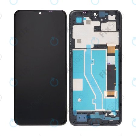 TCL 30E, 30 SE, 305, 306 - Ecran LCD + Sticlă Tactilă + Ramă (Black) TFT