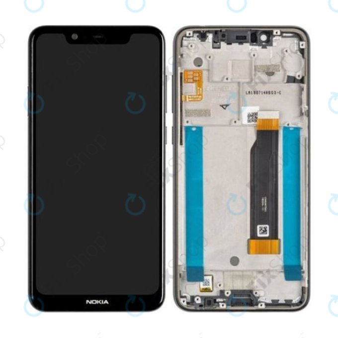 Nokia 5.1 Plus - Ecran LCD + Sticlă Tactilă + Ramă (Night black) - 20PDABW0002 Genuine Service Pack