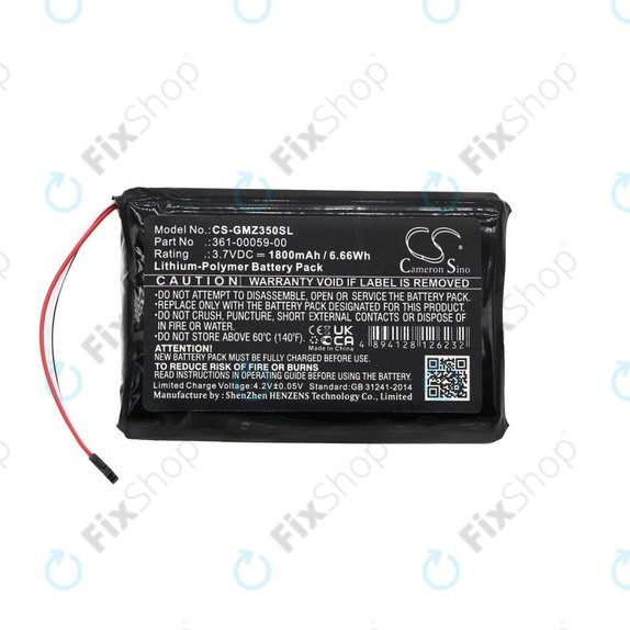 Baterie pentru Garmin Zumo 340LM, 350LM, 390LM, 1800mAh, Li-Pol, 3.7V, 361-00059-00, HQ