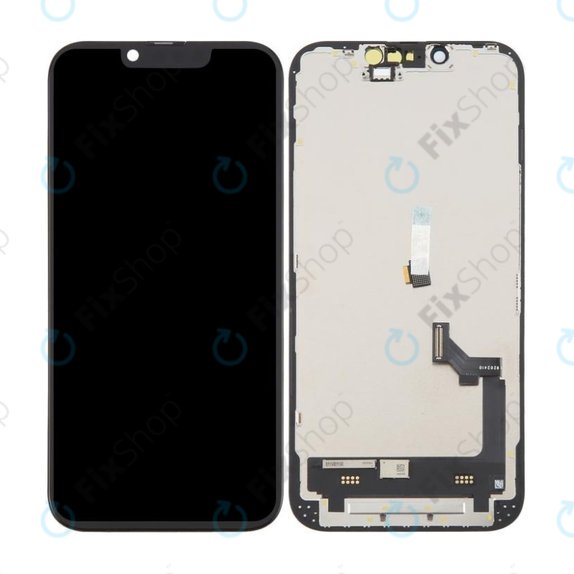 Ecran In-Cell FHD pentru iPhone 16e, Sticlă tactilă cu ramă, FixPremium
