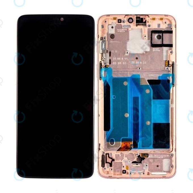 OnePlus 6 - Ecran LCD + Sticlă Tactilă + Ramă (Rose Gold) TFT