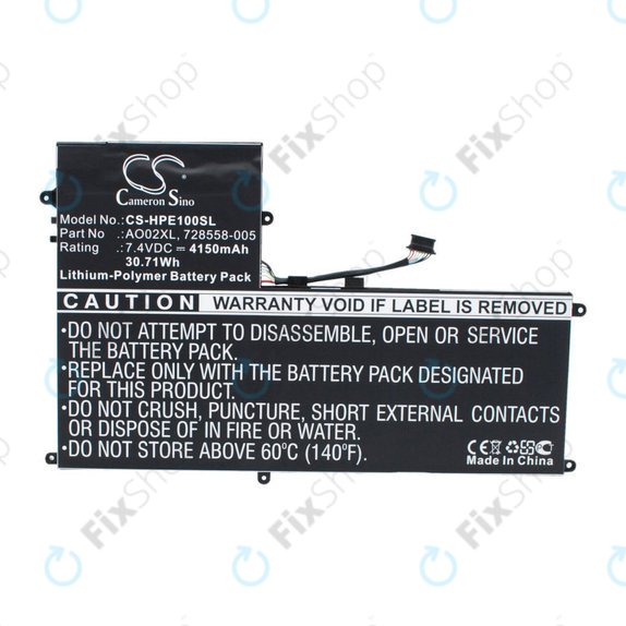 Baterie pentru HP Elitepad 1000, Elitepad 1000 G2, Ultrabook Ao02xl Series, 4150mAh, Li-Pol, 7.4V, AO02XL, HQ
