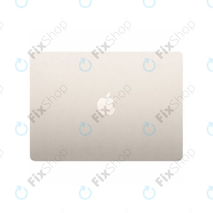 Display LCD pentru MacBook Air 15", A3241 (2025), cu sticlă frontală și capac, Starlight, 661-50130, Genuine Apple