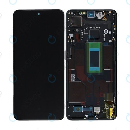 Oppo Reno 8 Pro CPH2357 - Ecran LCD + Sticlă Tactilă + Ramă (Glazed Black) OLED