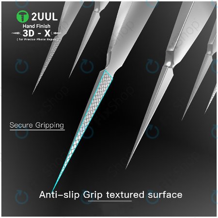 Pensetă de precizie, finisată manual 3D-X, 2UUL TW02