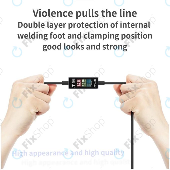 AV-Line - Cablu de Incărcare cu Detectare Inteligentă (USB-C - USB-C)