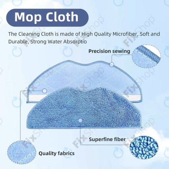Mop, 2 buc. pentru Rowenta X-plorer S75s, S75s+