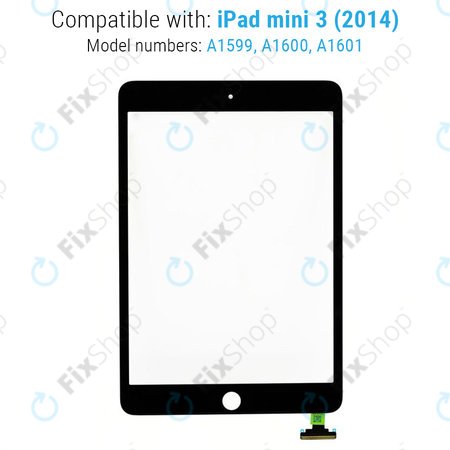 Apple iPad Mini 3 - Sticlă Tactilă (Black)