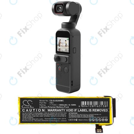 Baterie pentru DJI Osmo Pocket, Pocket 2, 800mAh, Li-Pol, 7.7V, HB3, HQ