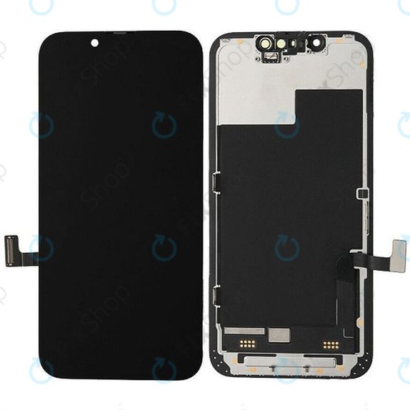Ecran In-Cell FHD pentru iPhone 15 Plus, Sticlă tactilă cu ramă, FixPremium