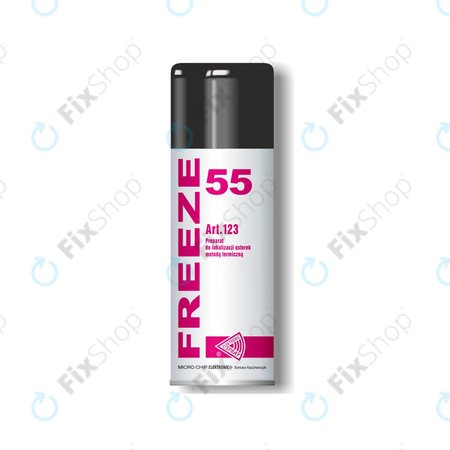 Freeze 55 - Spray de congelare -55 ° C (neconductiv, inflamabil) - 400ml