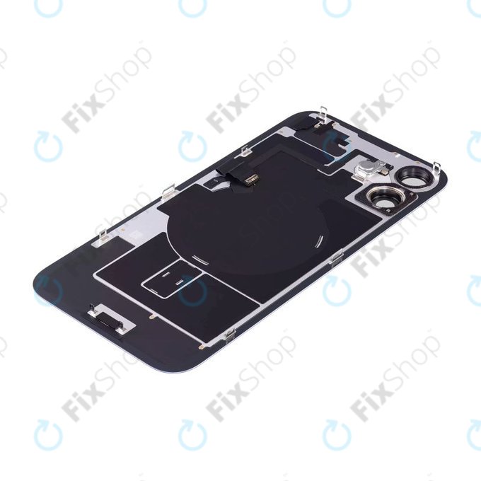 Apple iPhone 16 - Sticlă pentru carcasa din spate + Sticlă cameră + Placă metalică + Magneți MagSafe (Ultramarine)