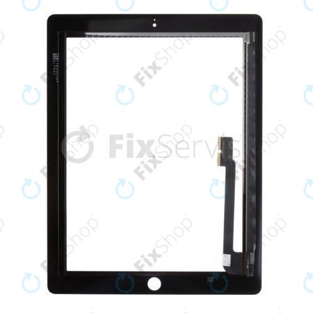 Apple iPad 3, iPad 4 - Sticlă Tactilă (Black)