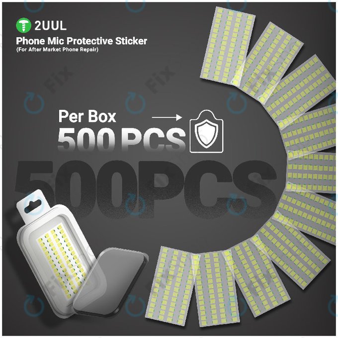 Stickere de protecție pentru microfon telefon, 2UUL DA32, 500 buc/pachet