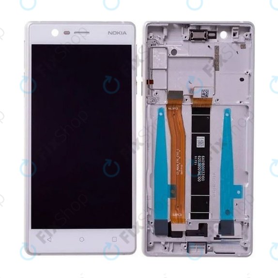 Nokia 3 - Ecran LCD + Sticlă Tactilă + Ramă (Silver White) - 20NE1SW0001 Genuine Service Pack