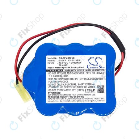 Baterie pentru Zepter LMG-310, 9P-130, 3000mAh, Ni-MH, 10.8V, SA9KR1300SC-3RB, HQ