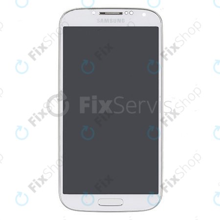 Samsung Galaxy S4 i9505 - Ecran LCD + Sticlă Tactilă + Ramă (White Frost) OLED