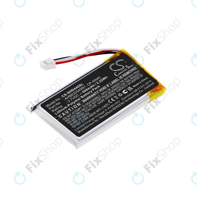 Baterie pentru Sennheiser Momentum 2.0, 3.0, Urbanite XL, 600mAh, Li-Pol, 3.7V, AHB622540N1, HQ