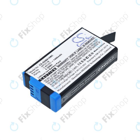 Baterie pentru GoPro Max, Max 360, Acbat-001, 1400mAh, Li-Ion, 3.85V, SPCC1B, HQ