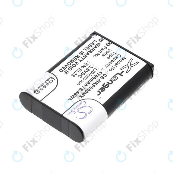 Baterie pentru Nikon Coolpix, 1700mAh, Li-Ion, 3.8V, EN-EL23, HQ