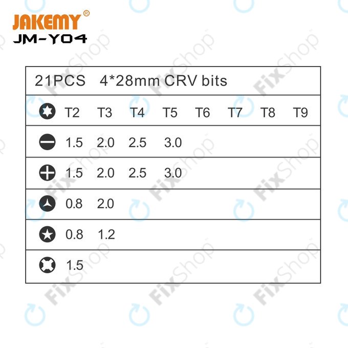 Jakemy JM-Y04 - Şurubelniţă electrică + pad magnetic 25in1