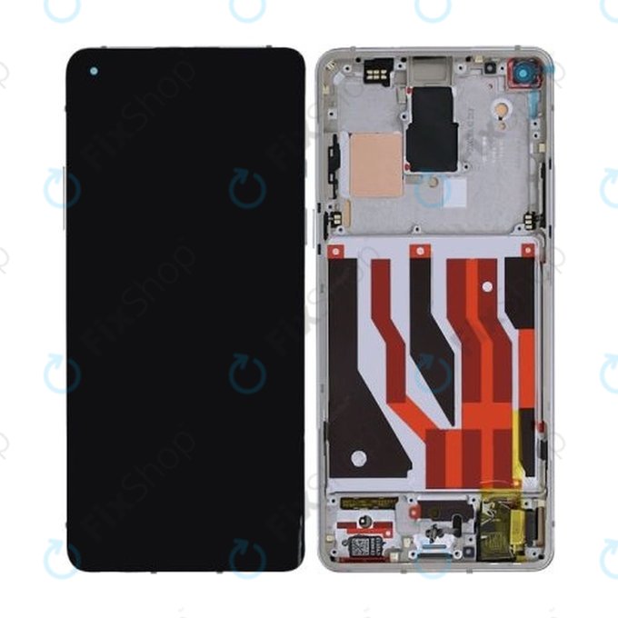 OnePlus 8 - Ecran LCD + Sticlă Tactilă + Ramă (Interstellar Glow) - 2011100174 Genuine Service Pack