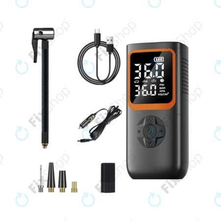 Compresor de Aer Electric Portabil cu Accesorii (11.1V, 2000mAh)