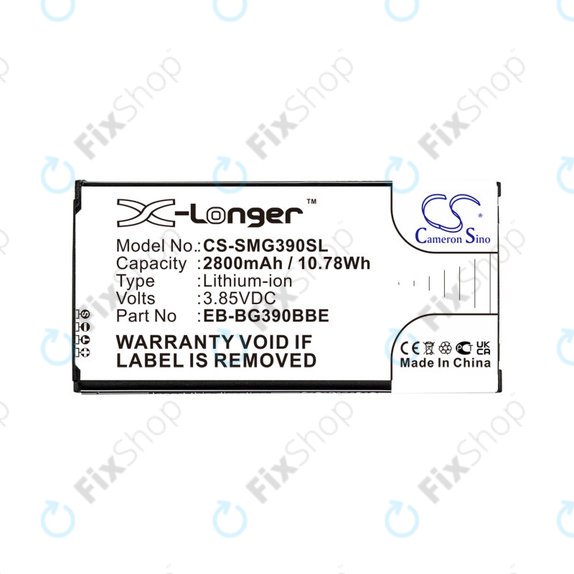 Baterie pentru Samsung Galaxy Xcover 4, 4S, 2800mAh, Li-Ion, 3.85V, EB-BG390BBE, HQ