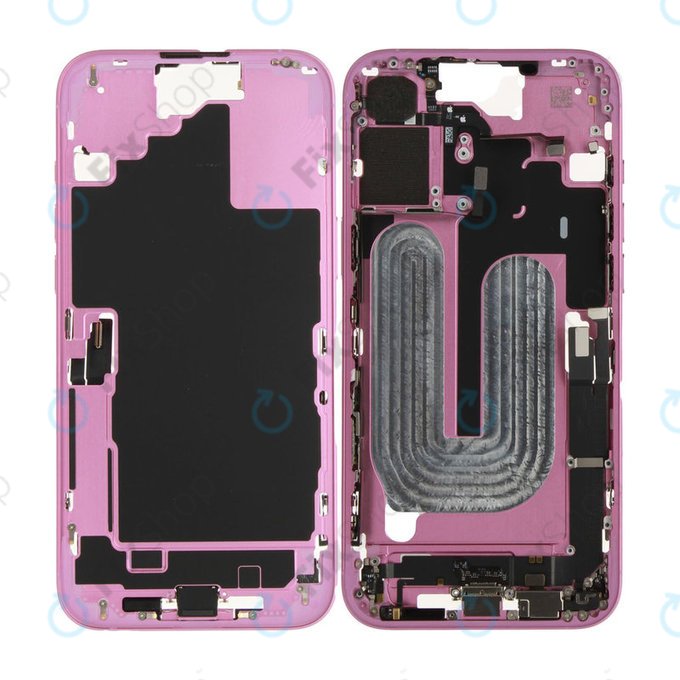 Ramă Mijlocie cu Baterie iPhone 16 Plus | Pink | ZD076-00686 | Genuine Apple