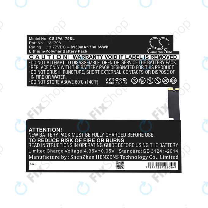 Apple iPad Pro 10.5 (2017) - Baterie A1798 8130mAh HQ