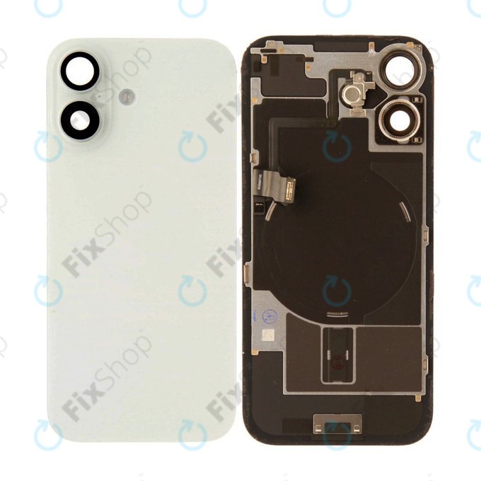 Sticlă carcasă spate pentru iPhone 17, White, Pulled A