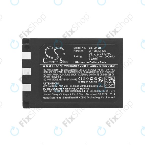 Baterie pentru Olympus C-765 Zoom, Camedia X-3, 1090mAh, Li-Ion, 3.7V, Li-10B, HQ