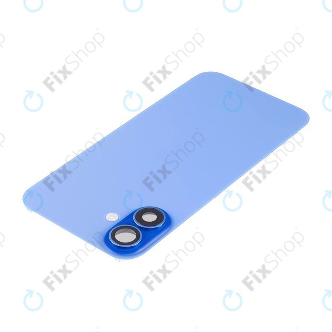 Apple iPhone 16 - Sticlă pentru carcasa din spate + Sticlă cameră + Placă metalică + Magneți MagSafe (Ultramarine)