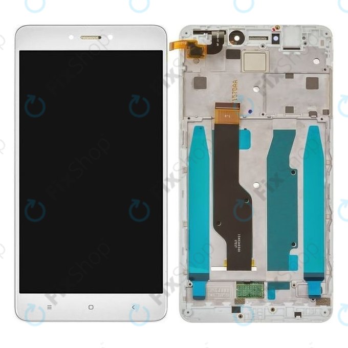 Xiaomi Redmi Note 4 SD Global, Redmi Note 4X - Ecran LCD + Sticlă Tactilă + Ramă (White) TFT