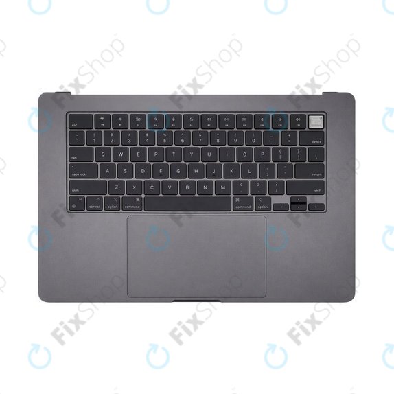 Ramă superioară tastatură pentru MacBook Air 15", A3114 (2023), cu tastatură US și baterie, Space Gray, 661-34895, Genuine Apple
